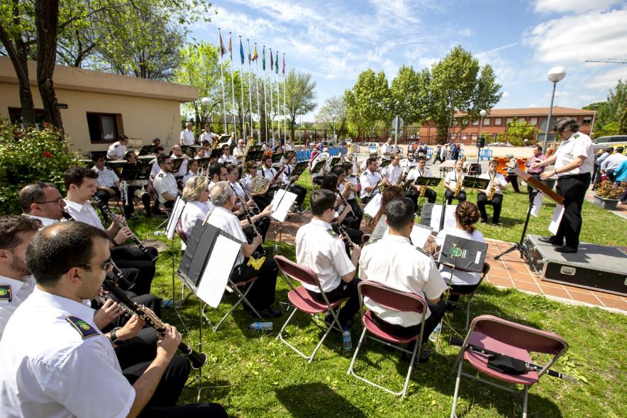 Día de la Comunidad de Madrid 2019 - Plano abierto de todos los músicos de la banda.