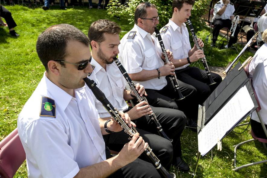 Día de la Comunidad de Madrid 2019 - Primer plano de los músicos de la banda.