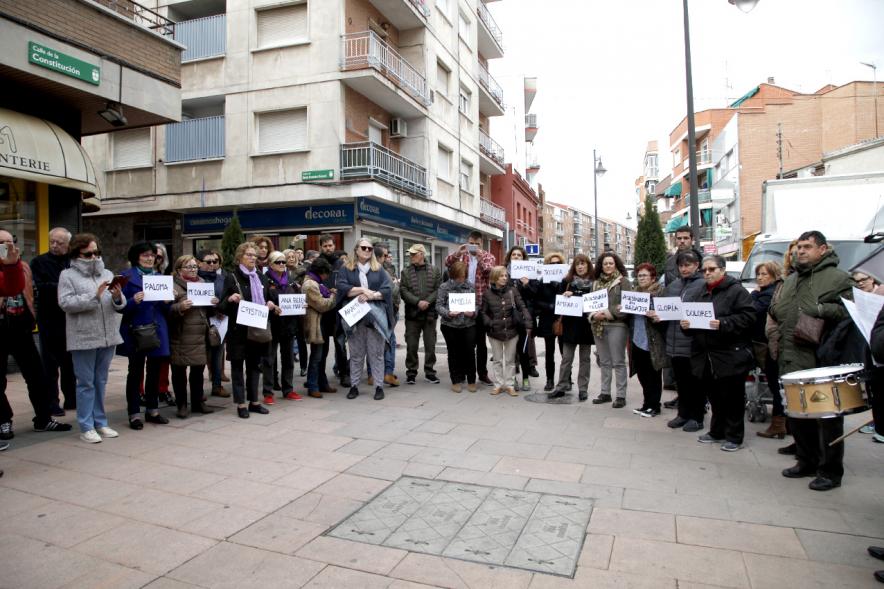 oncentración contra el Terrorismo Machista - Grupal de la concentración.