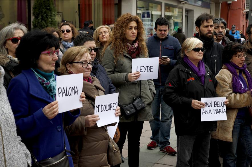 oncentración contra el Terrorismo Machista - Cabecera de la concentración