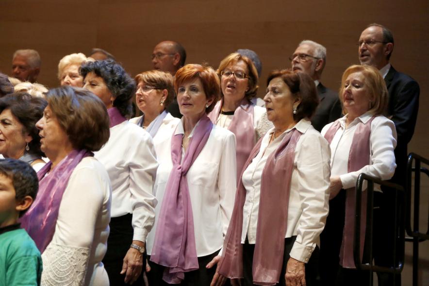 Concierto Intergeneracional 2017 - Imagen de los adultos de la coral.