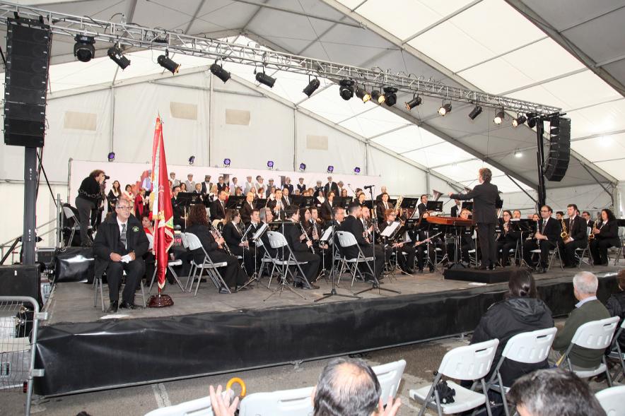 Momento de la actuación musical