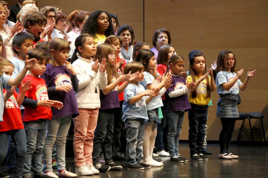 Concierto Intergeneracional 2017 - Imagen parcial de los niños del coro.
