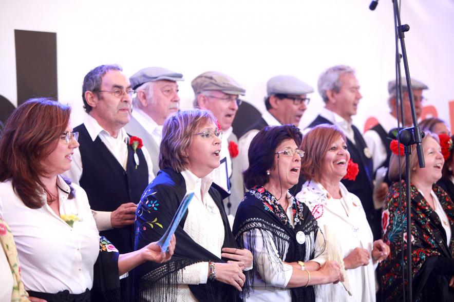 Coro durante la actuación