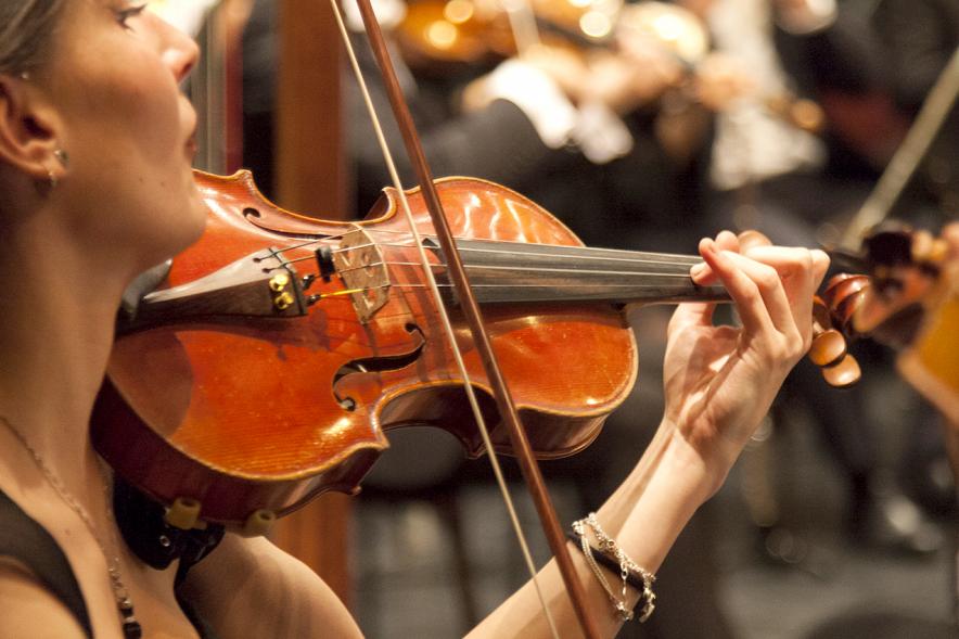 Concierto de Año Nuevo 2017 - Imagen primer plano de un violín.