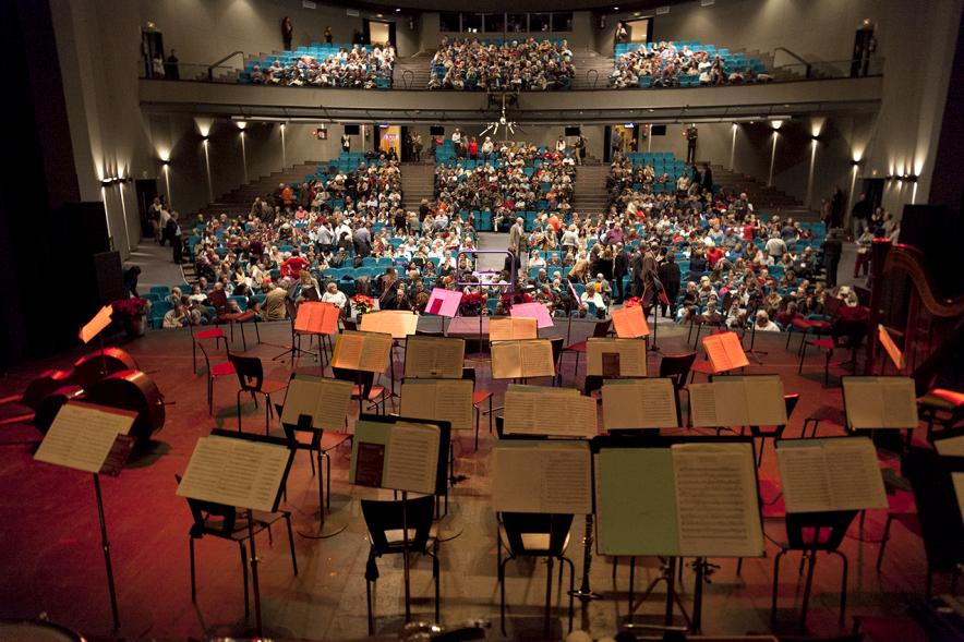 Concierto de Año Nuevo 2017 - Imagen vista general desde el escenario hacia el público.