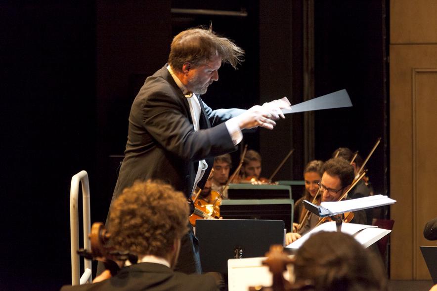 Concierto de Año Nuevo 2017 - Imagen del director dirigiendo la orquesta.