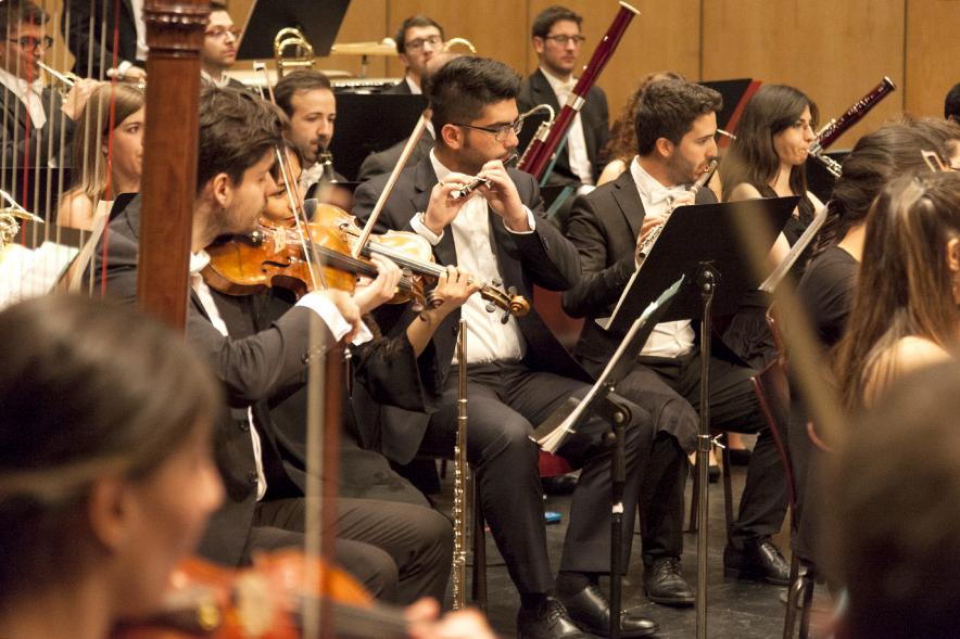 Concierto de Año Nuevo 2017 - Imagen de un momento de la actuación de la orquesta.