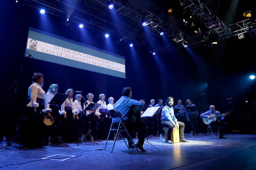 Concierto de Villancicos - Gala Campanilleros - Imagen lateral del escenario con el grupo musical.