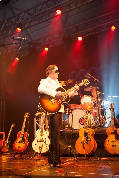 Fiestas Virgen de la Paz 2019 - Concierto Solidario Raimon Devine & His Pearls - Primer plano de Raimon Devine.