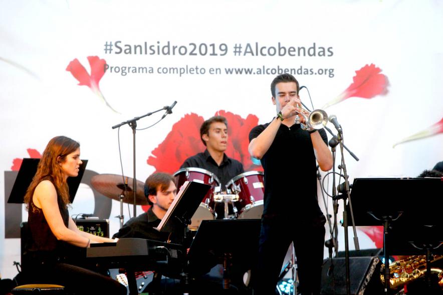 Orquesta Big Band, en la Plaza del Pueblo, Alcobendas. San Isidro 2019.