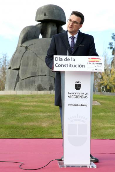 Detalle concejal no adscrito Miguel Ángel Arranz Molins durante discurso