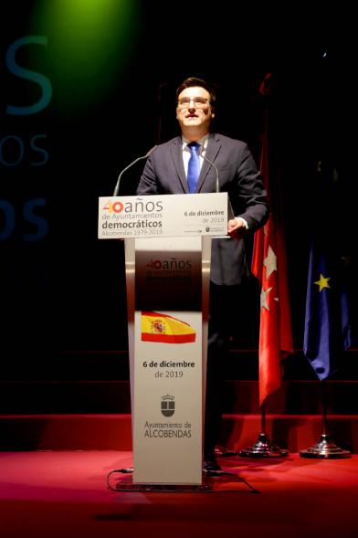 Detalle concejal no adscrito Miguel Ángel Arranz Molins durante discurso