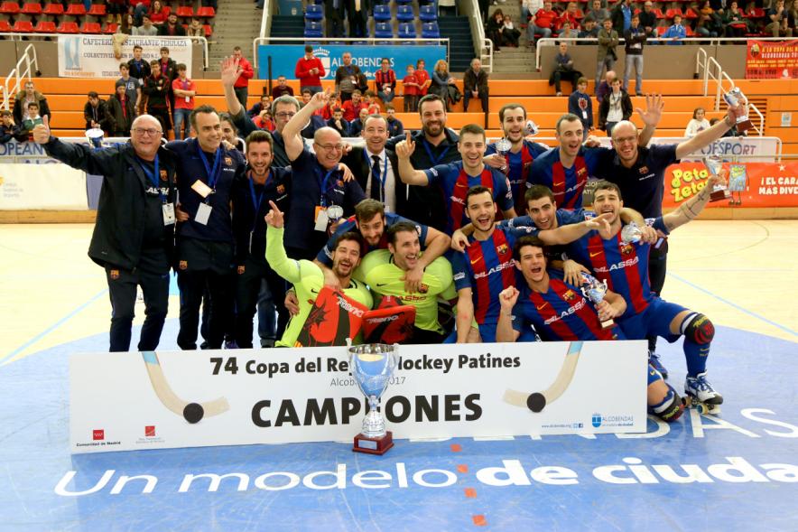 74ª Copa del Rey de Hockey Patines 2017 - Grupal del equipo.