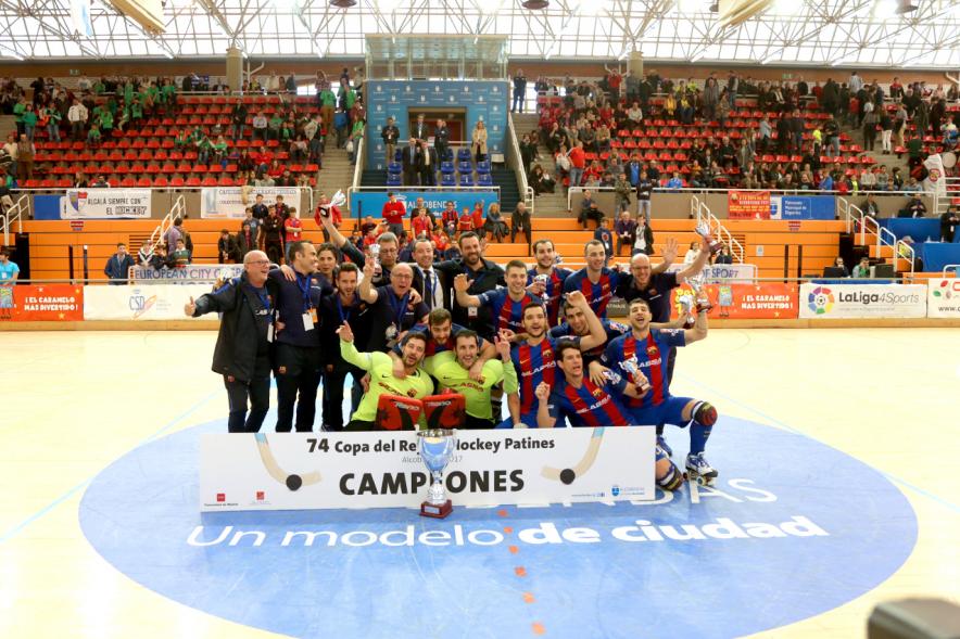 74ª Copa del Rey de Hockey Patines 2017 - Posado de los ganadores.