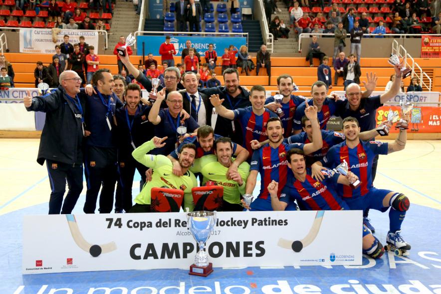 74ª Copa del Rey de Hockey Patines 2017 - Posado de los ganadores.