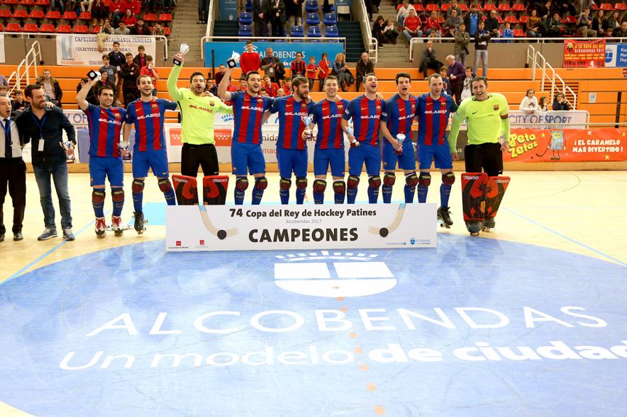 74ª Copa del Rey de Hockey Patines 2017 - El quipo ganador.