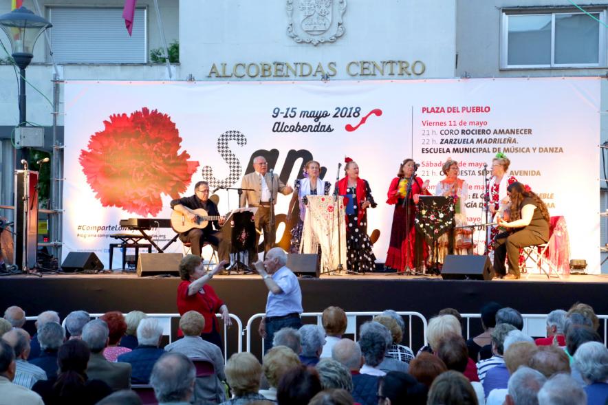 Momento de la actuación musical