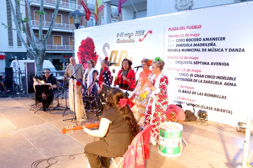 Momento de la actuación musical