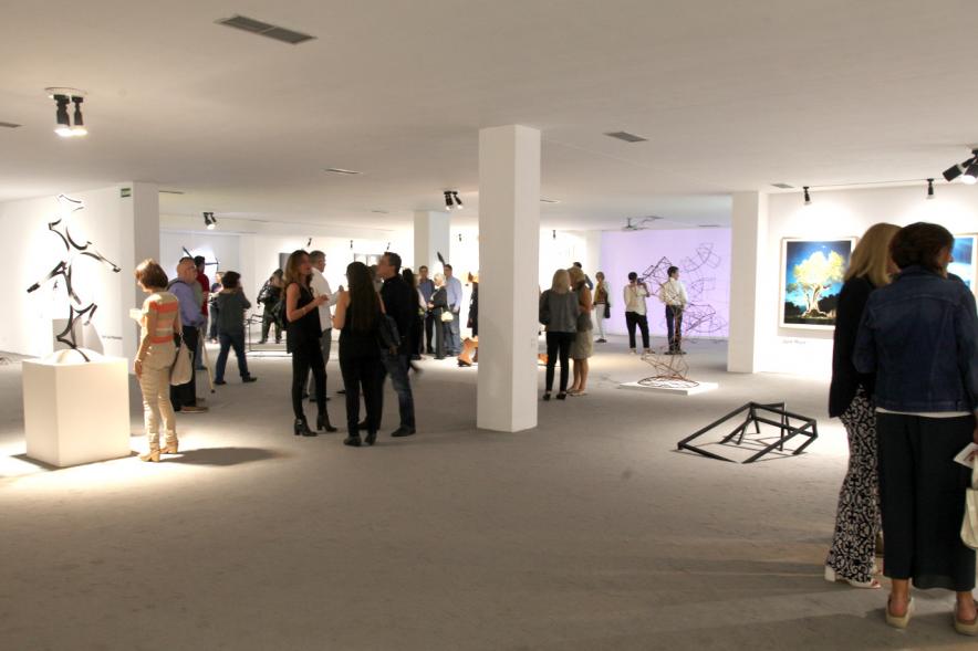 Inauguración Exposición Cosmología de Diego Canogar - Una parte de la exposición.