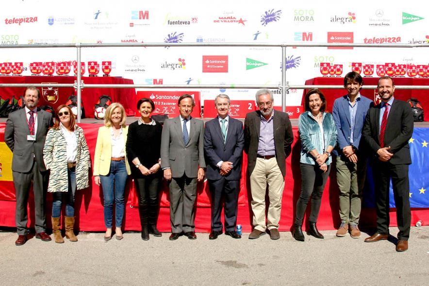 39ª Edición Cross Aldovea Detalle Plana mayor con Alcalde Ignacio García de Vinuesa
