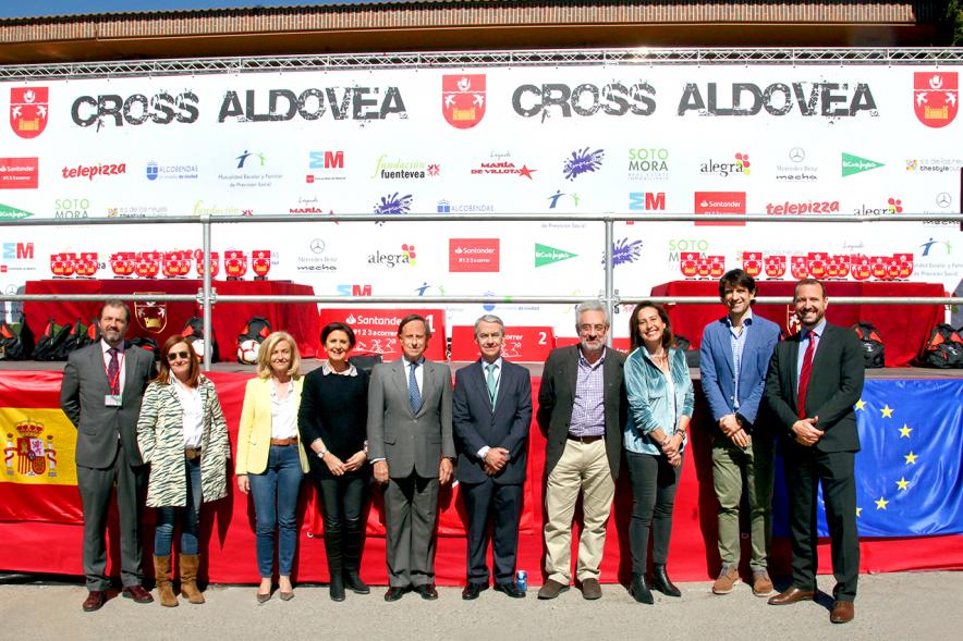 39ª Edición Cross Aldovea detalle plana mayor del podium