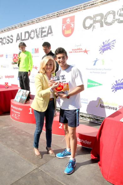 39ª Edición Cross Aldovea detalle entrega de premios