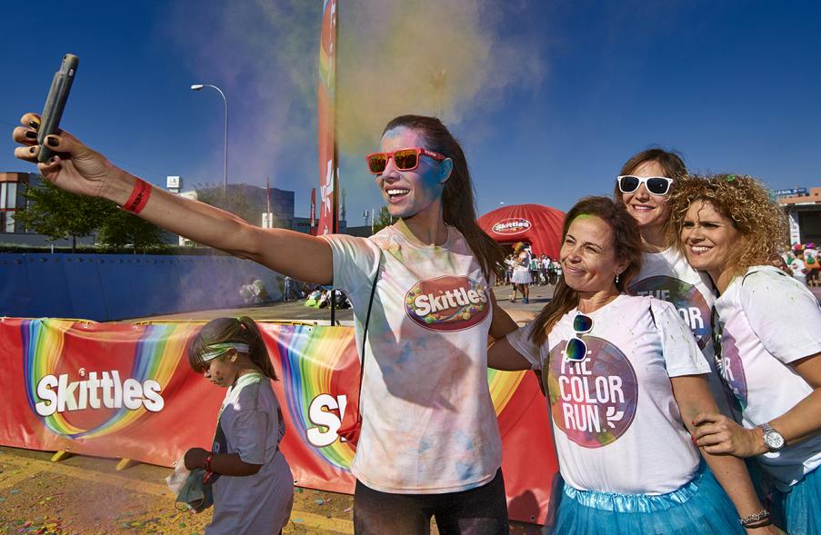 Carrera Color Run - Imagen participantes en la carrera.