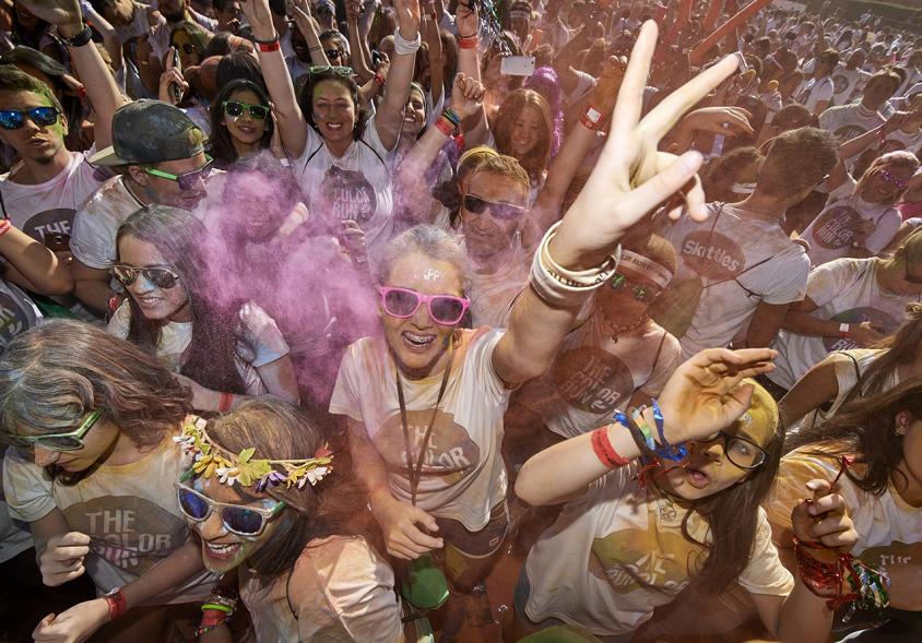 Carrera Color Run - Imagen del público en general.