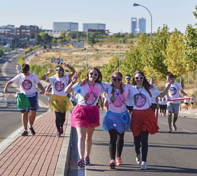 Carrera Color Run - Imagen participantes en la carrera.