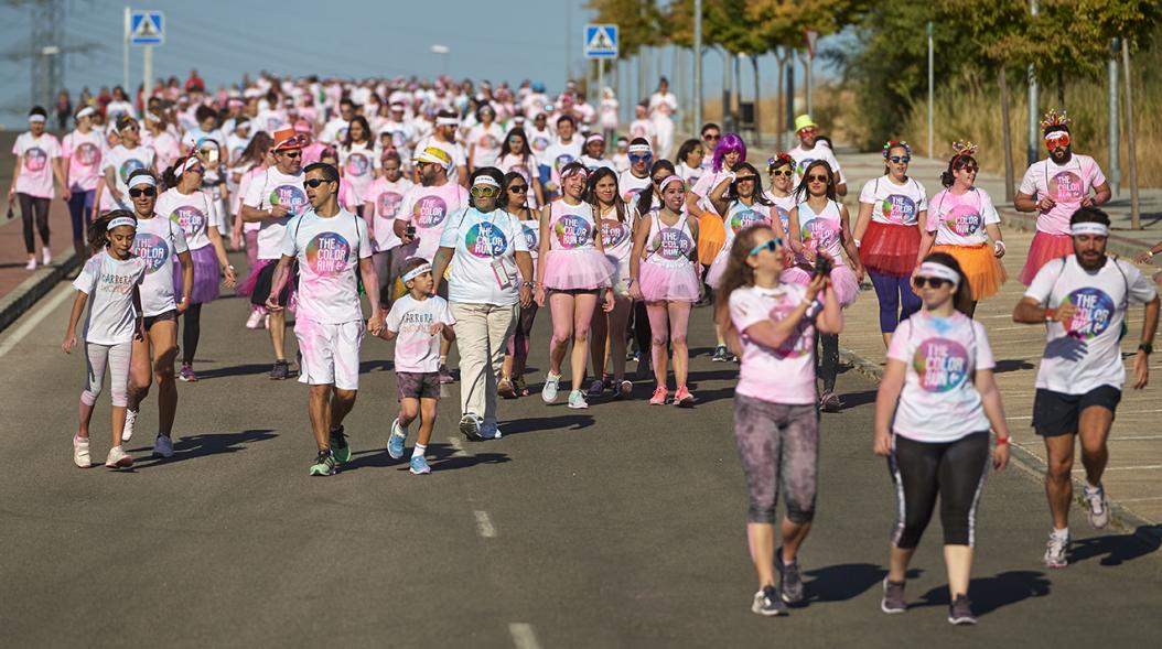 Carrera Color Run - Imagen participantes en la carrera.