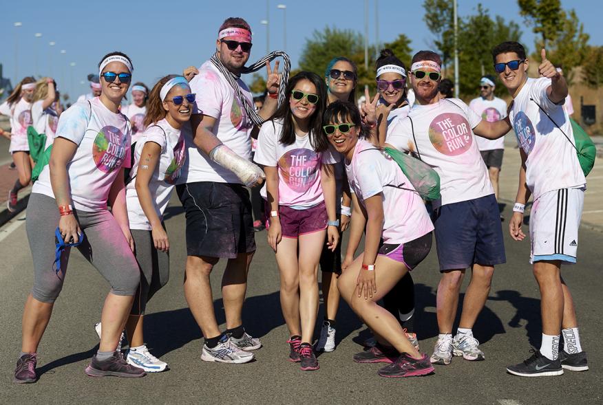 Carrera Color Run - Imagen participantes en la carrera.