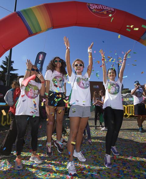 Carrera Color Run - Imagen participantes en la carrera.