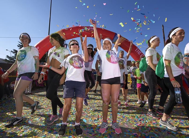 Carrera Color Run - Imagen participantes en la carrera.