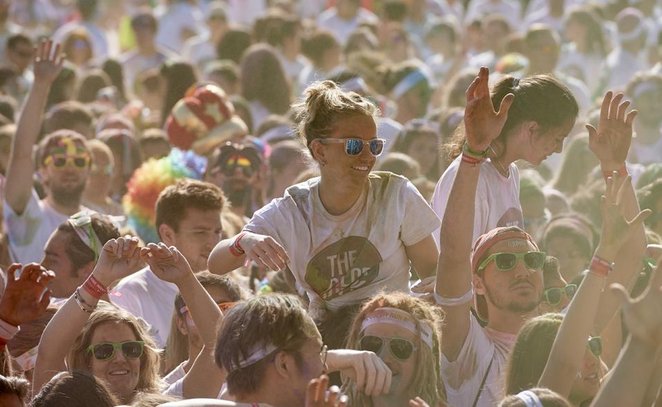 Carrera Color Run - Imagen del público en general.
