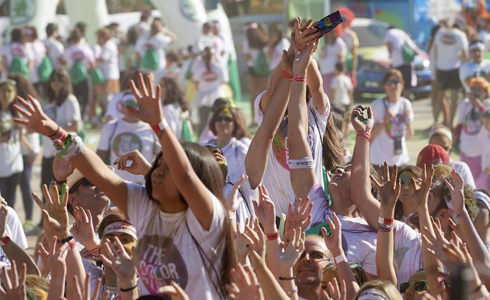 Carrera Color Run - Imagen del público en general.