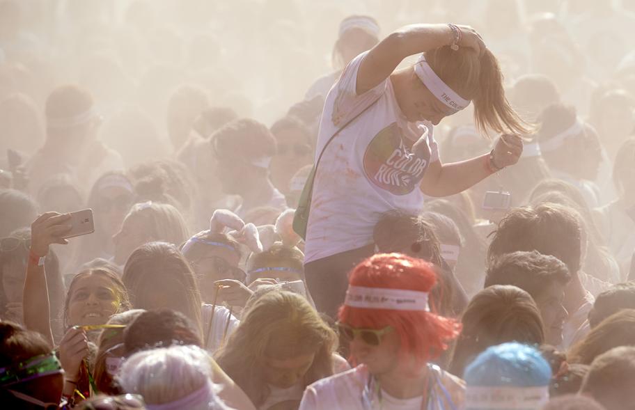 Carrera Color Run - Imagen del público en general.