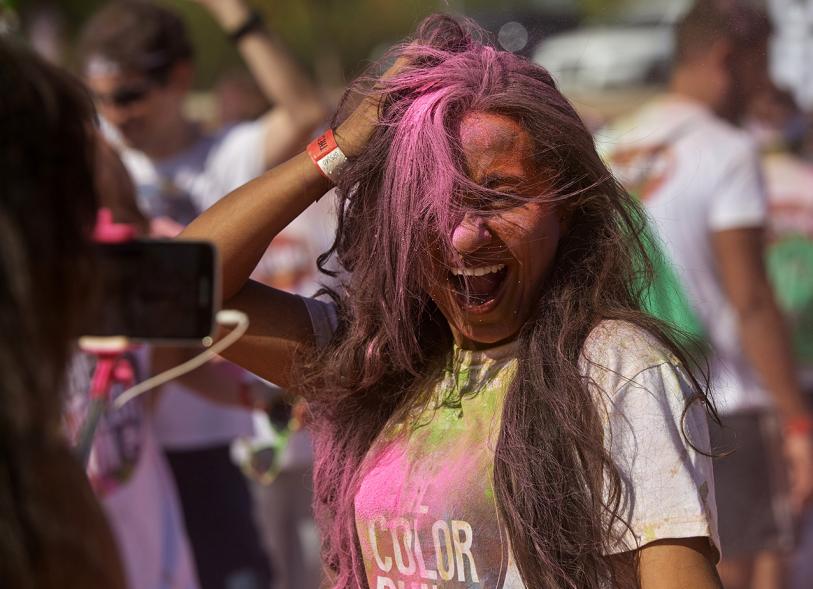 Carrera Color Run -Imagen participante en la carrera.