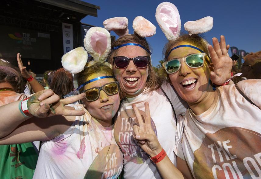 Carrera Color Run - Imagen participantes en la carrera.