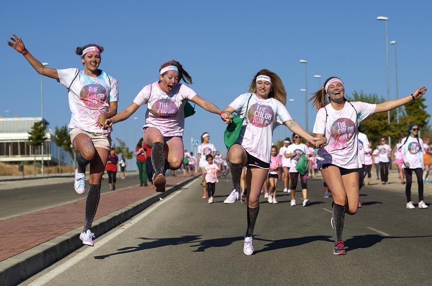 Carrera Color Run - Imagen participantes en la carrera.