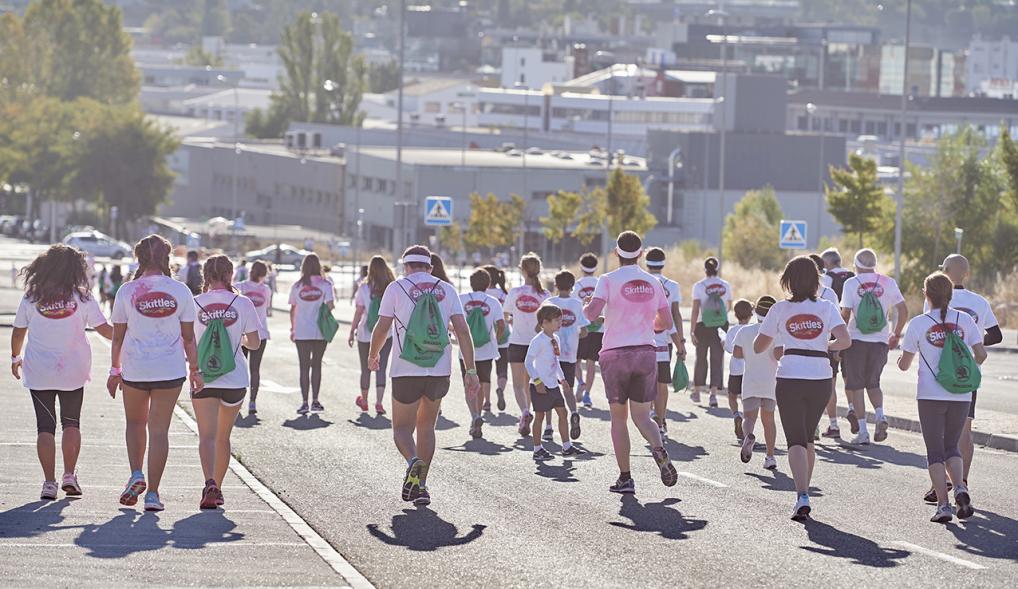 Carrera Color Run - Imagen participantes en la carrera.