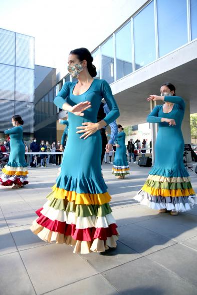 Primer plano bailarina. Compañía de danza. Festival de Danza en el Espacio Miguel Delibes. - 2021
