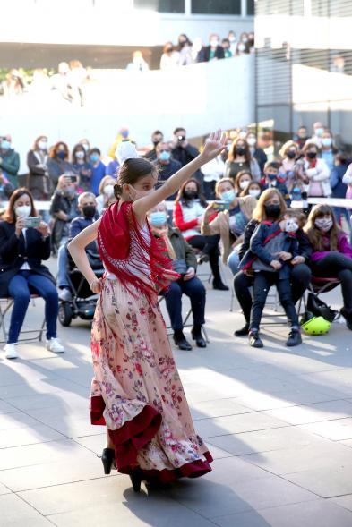 Primer plano bailarina. Festival de Danza en el Espacio Miguel Delibes - 2021