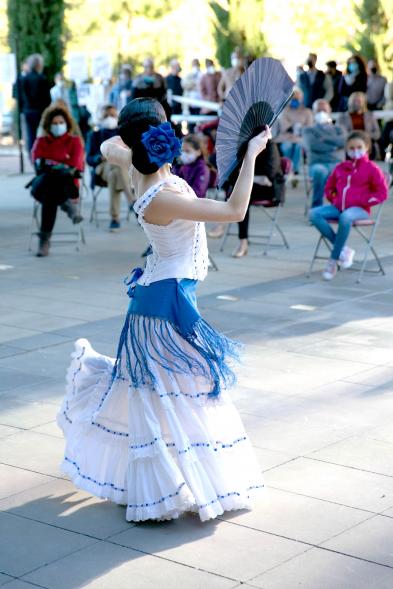 Primer plano bailarina. Festival de Danza en el Espacio Miguel Delibes -2021