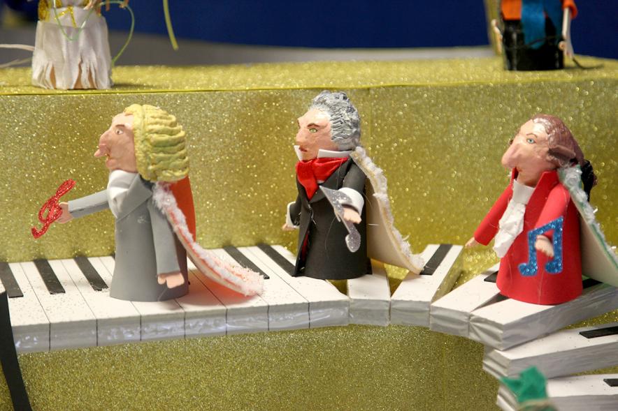 Bach, Beethoven y Mozart como Reyes Magos