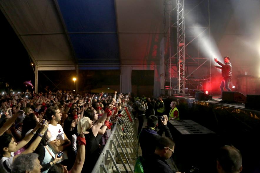 Público desde el escenario