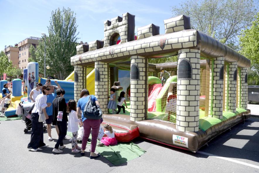 Castillos hinchables en la plaza