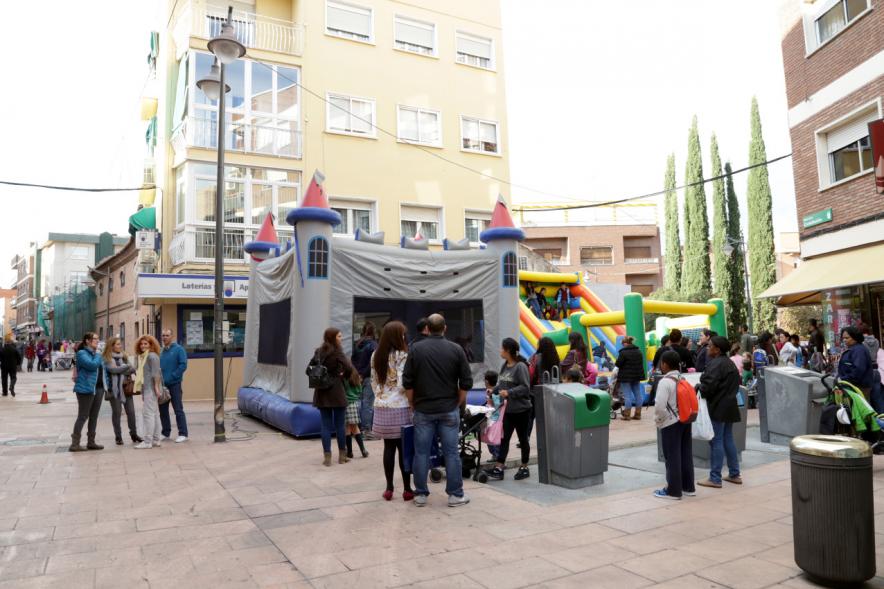 Castillos hinchables en la plaza