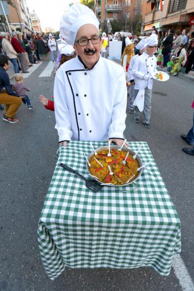 Desfile de Carnaval 2017 - Un participante disfrazado.