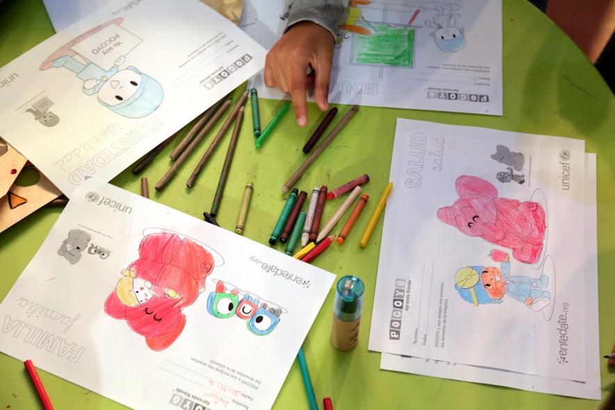 Día de la Infancia 2016 en La Esfera - Imagen de los dibujos coloreados por los niños.